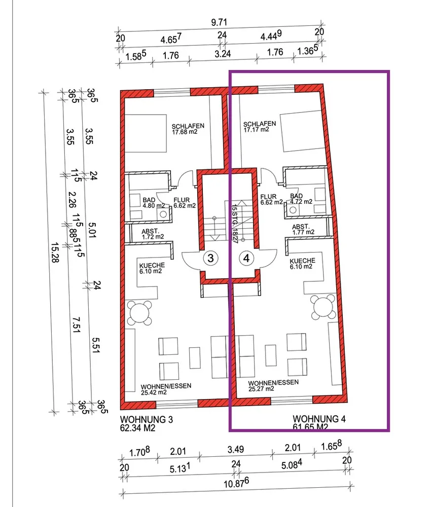 2 Zimmer Wohnung mit 60 m² in Rastatt – Bild 11