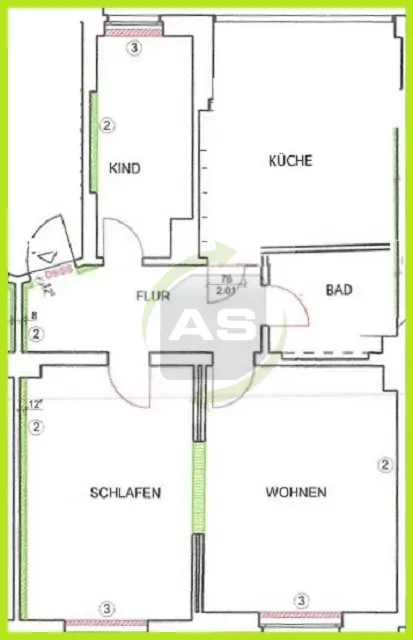 3 Zimmer Wohnung mit 71 m² in Zwickau – Bild 4