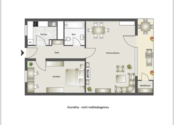 2 Zimmer Wohnung mit 56 m² in Bonn – Bild 1