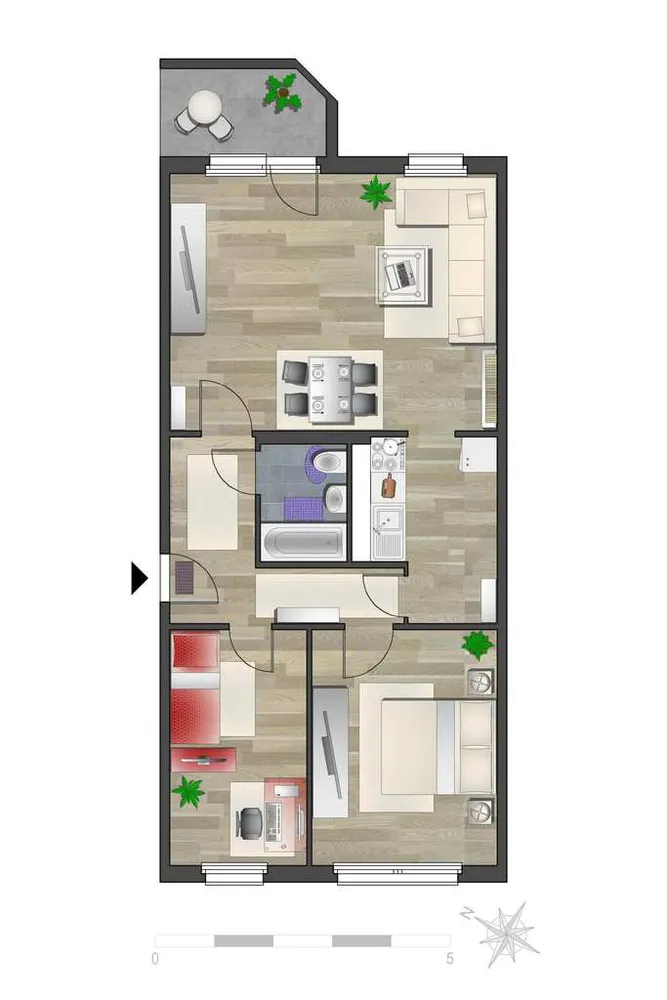 3 Zimmer Wohnung mit 67 m² in Chemnitz – Bild 7