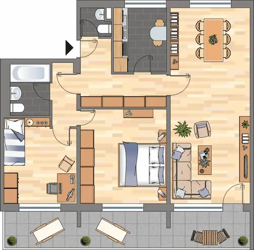 3 Zimmer Wohnung mit 81 m² in Leverkusen – Bild 3