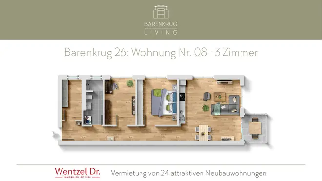 3 Zimmer Wohnung mit 79 m² in Hamburg – Bild 3