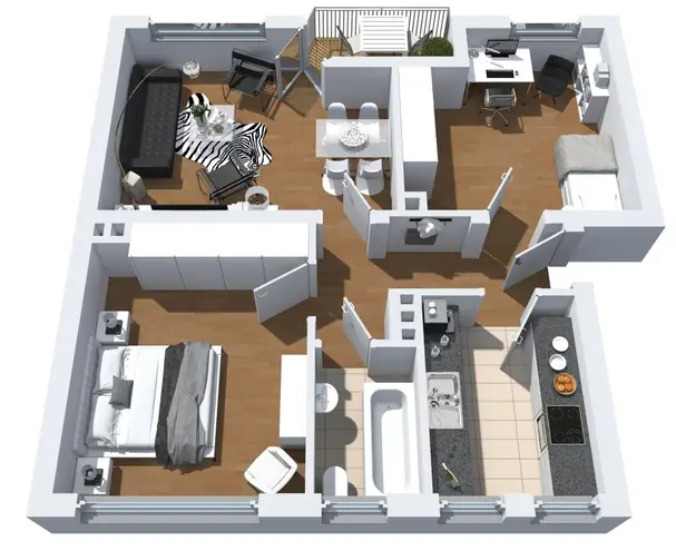 3 Zimmer Wohnung mit 59 m² in Herne – Bild 2