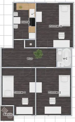 WG-Zimmer mit 22 m² in Hamburg – Bild 12