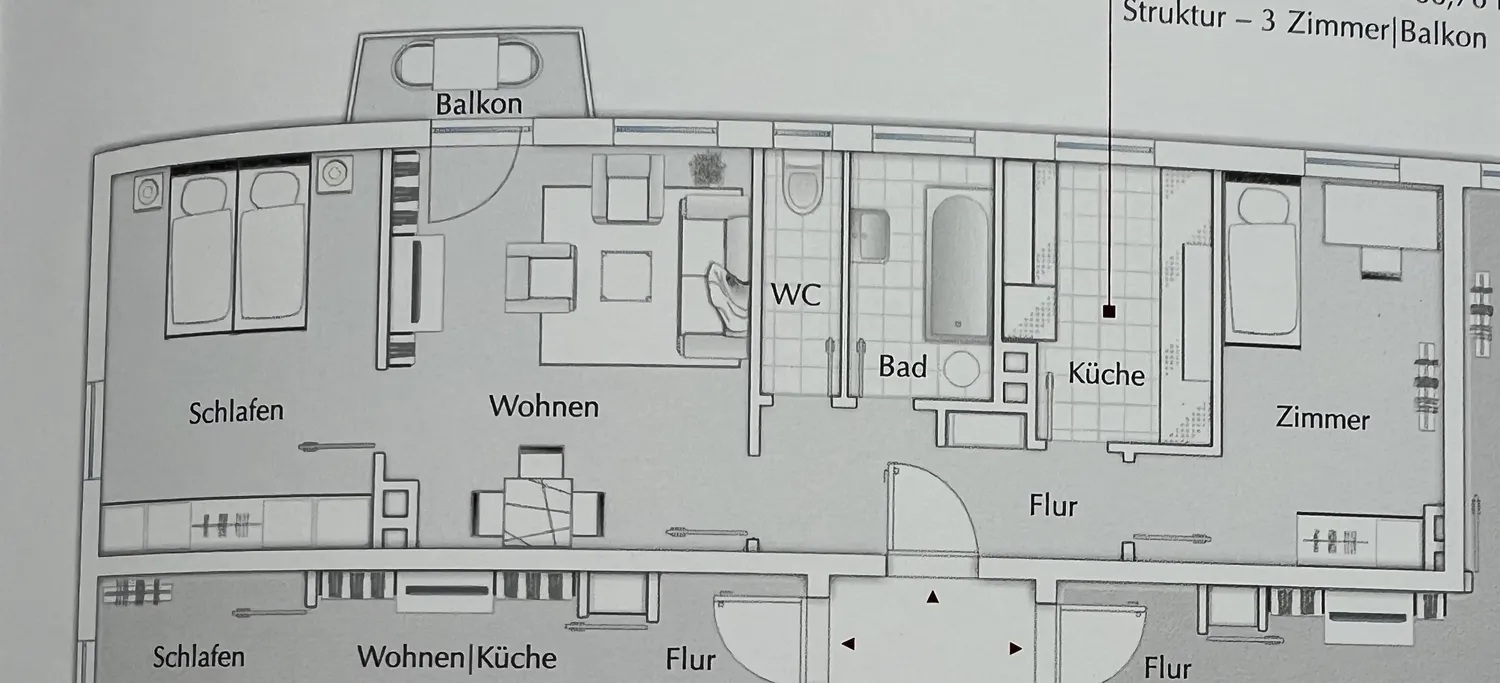 3 Zimmer Wohnung mit 67 m² in Ingolstadt – Bild 2