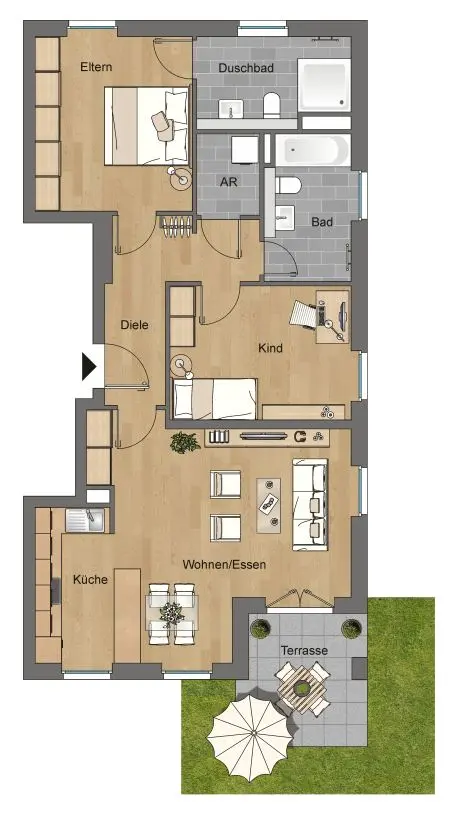 3 Zimmer Wohnung mit 89 m² in Wetzlar – Bild 4