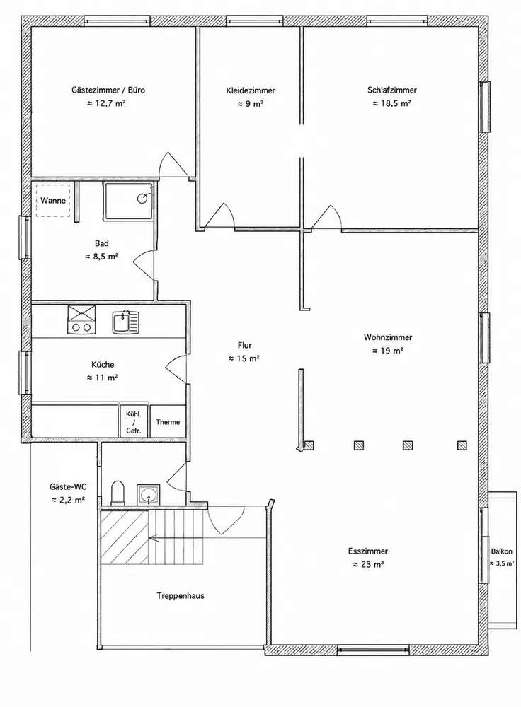 4 Zimmer Wohnung mit 120 m² in Baden-Baden – Bild 11