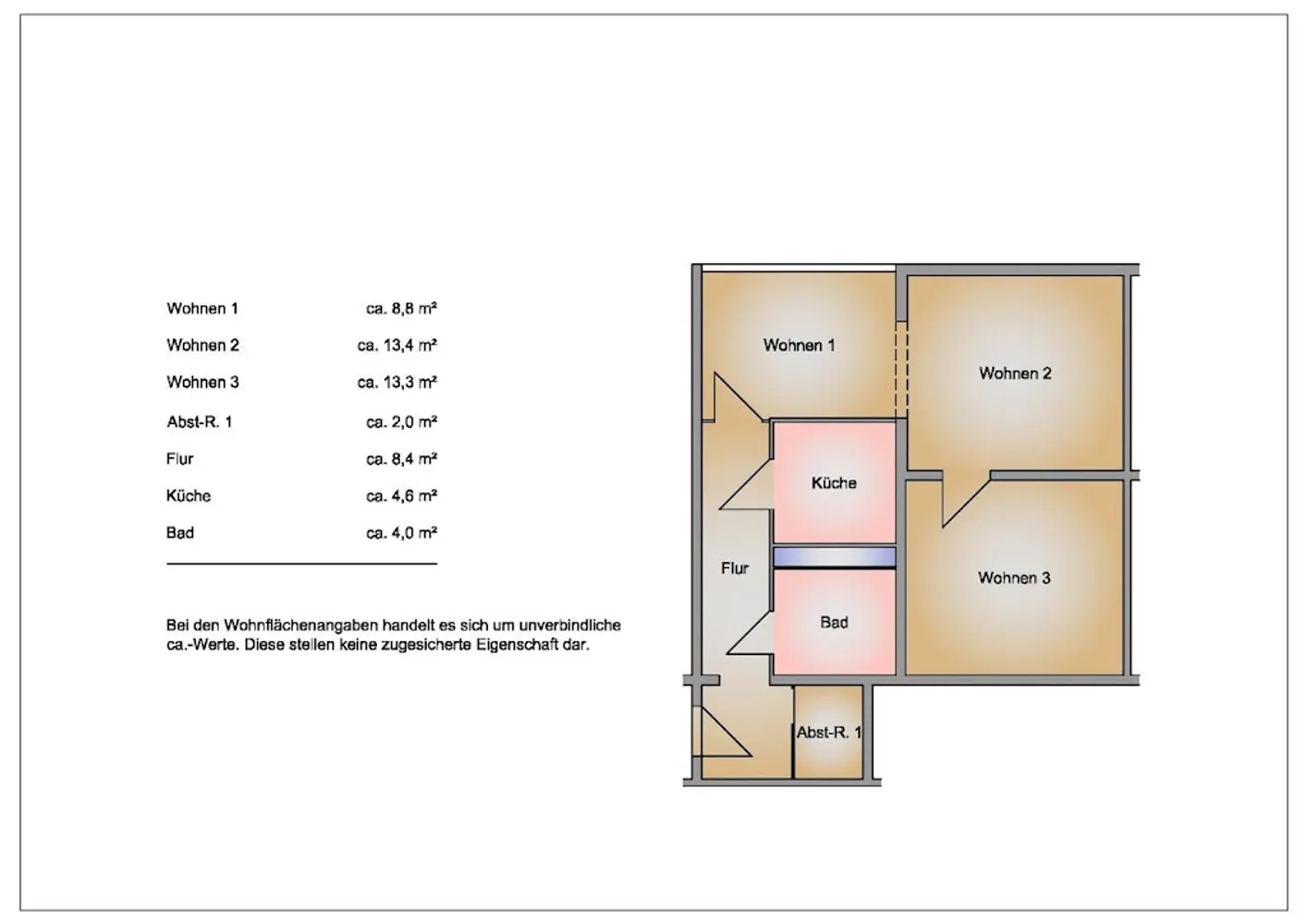 2 Zimmer Wohnung mit 54 m² in Frankfurt (Oder) – Bild 2