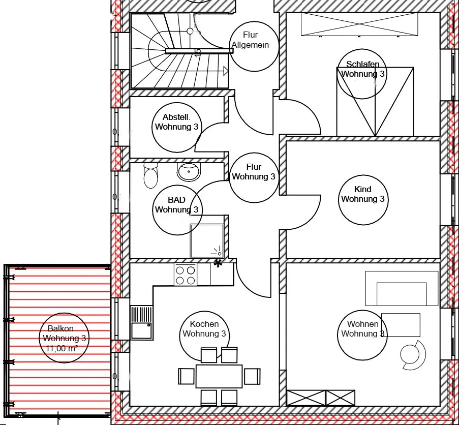 4 Zimmer Wohnung mit 115 m² in Nordhorn – Bild 9