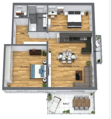3 Zimmer Wohnung mit 106 m² in Stuttgart – Bild 3