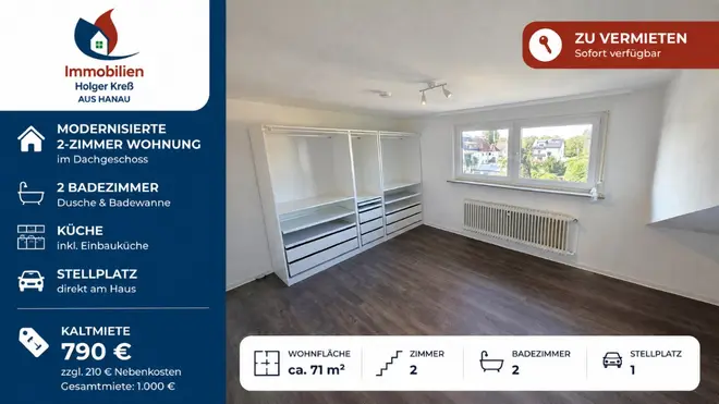2 Zimmer Wohnung mit 71 m² in Hanau – Bild 4