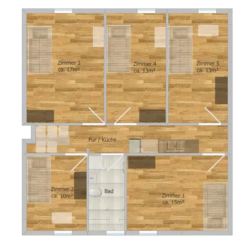 WG-Zimmer mit 17 m² in München – Bild 2
