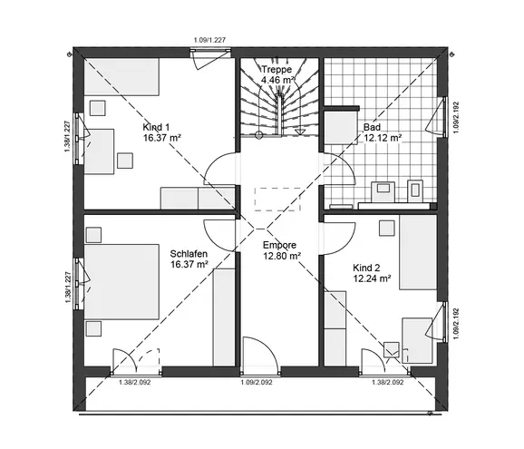 4 Zimmer Haus mit 149 m² in Münster – Bild 3