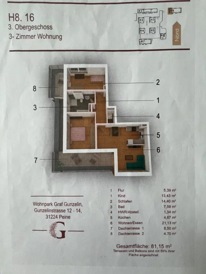 3 Zimmer Wohnung mit 81 m² in Peine – Bild 8