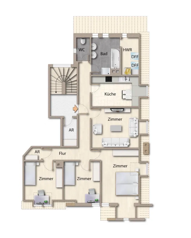 5 Zimmer Wohnung mit 134 m² in Stuttgart – Bild 9