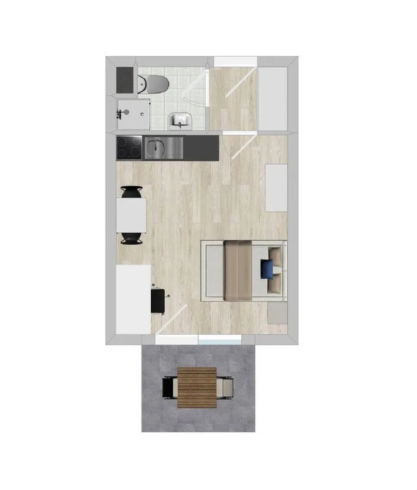 1 Zimmer Wohnung mit 25 m² in Lüneburg – Bild 10