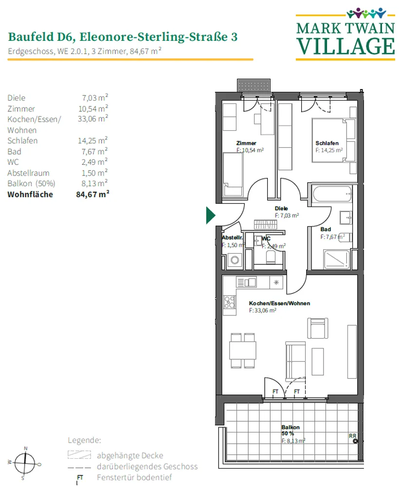 3 Zimmer Wohnung mit 85 m² in Heidelberg – Bild 3