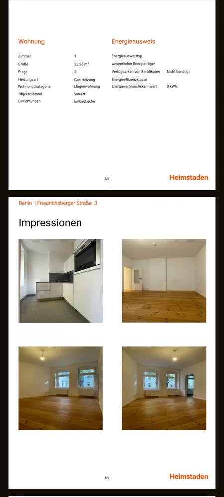 1 Zimmer Wohnung mit 33 m² in Berlin – Bild 3