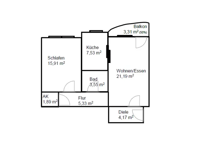 2 Zimmer Wohnung mit 61 m² in Ludwigshafen am Rhein – Bild 7