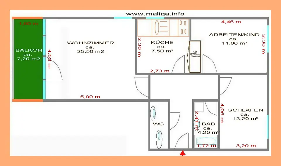 3 Zimmer Wohnung mit 78 m² in Leipzig – Bild 5