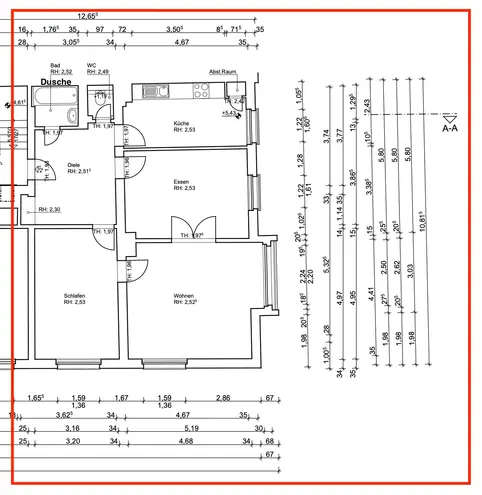 3 Zimmer Wohnung mit 80 m² in Mainz – Bild 3