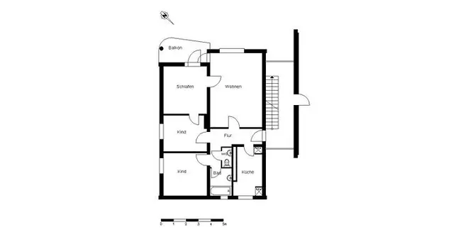 4 Zimmer Wohnung mit 80 m² in Bremen – Bild 2