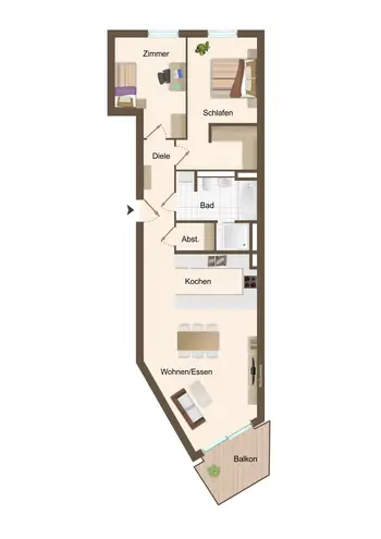 3 Zimmer Wohnung mit 88 m² in Köln – Bild 8