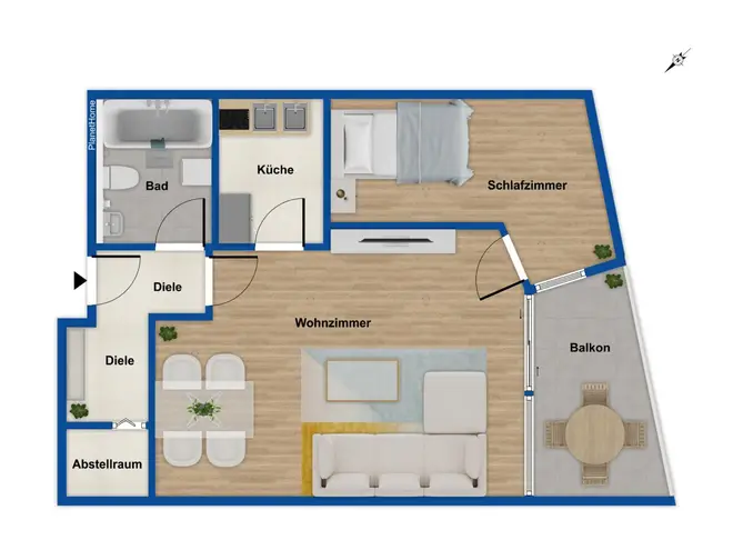 2 Zimmer Wohnung mit 65 m² in Augsburg – Bild 7