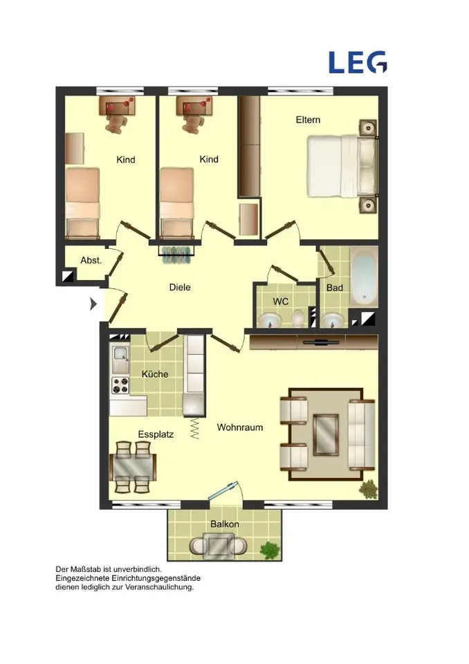 4 Zimmer Wohnung mit 84 m² in Minden – Bild 3