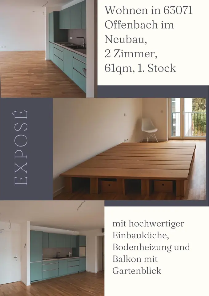2 Zimmer Wohnung mit 61 m² in Offenbach – Bild 2