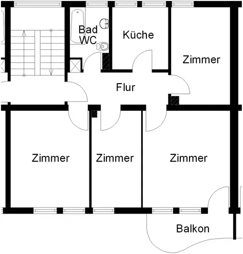 4 Zimmer Wohnung mit 67 m² in Osnabrück – Bild 2