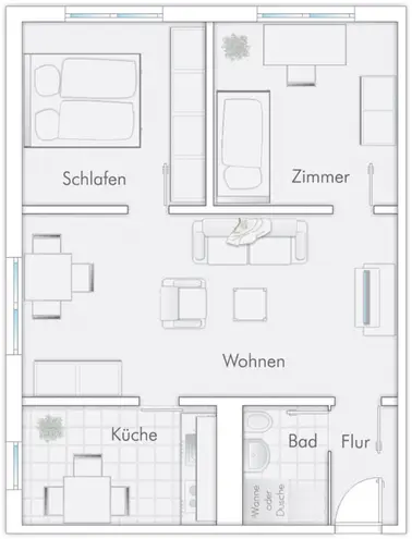 3 Zimmer Wohnung mit 65 m² in Rostock – Bild 11