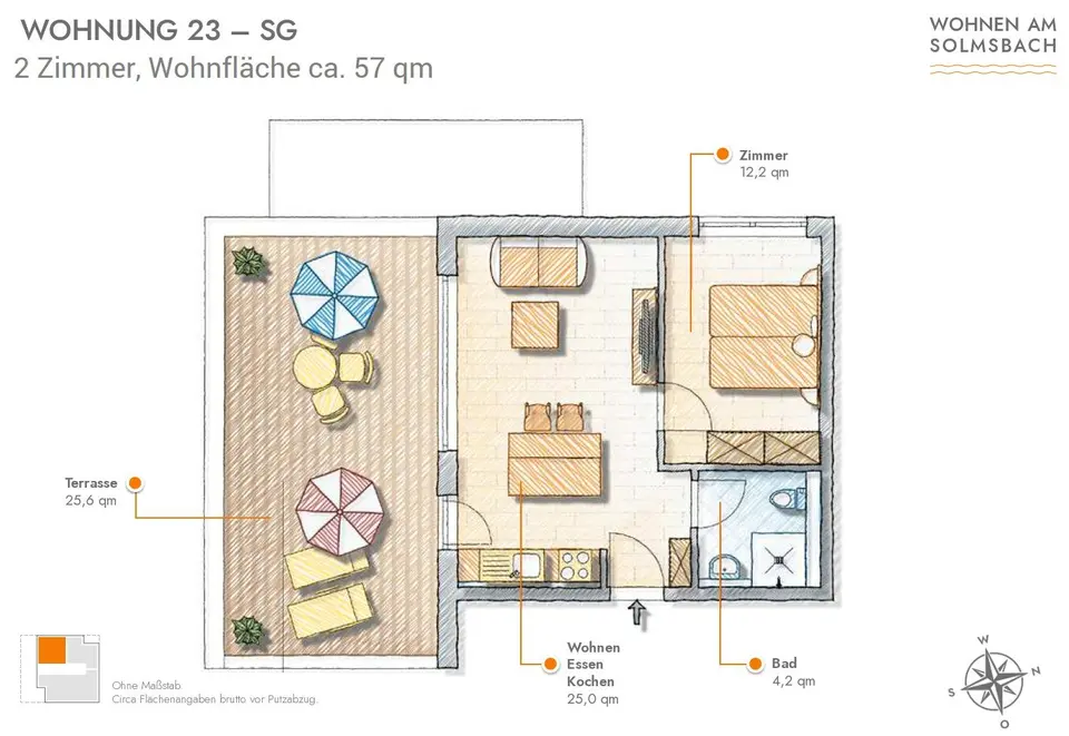 2 Zimmer Wohnung mit 57 m² in Wetzlar – Bild 4