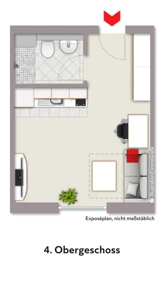 2 Zimmer Wohnung mit 22 m² in Braunschweig – Bild 8