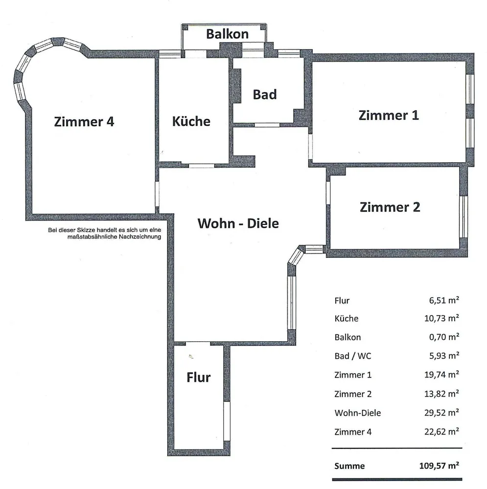 4 Zimmer Wohnung mit 110 m² in Halle (Saale) – Bild 8