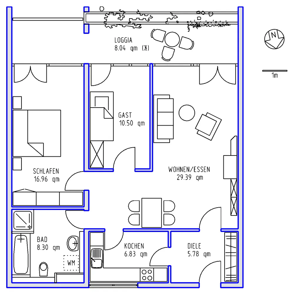 3 Zimmer Wohnung mit 86 m² in Mannheim – Bild 4