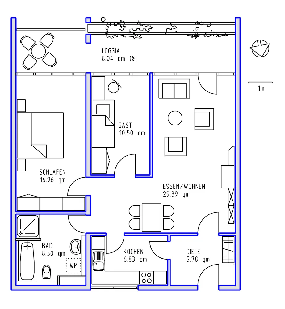 3 Zimmer Wohnung mit 86 m² in Mannheim – Bild 5