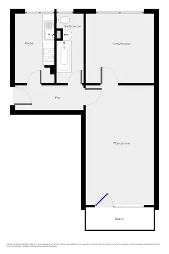 2 Zimmer Wohnung mit 51 m² in Halle (Saale) – Bild 8