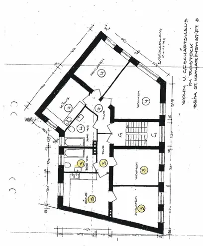 3 Zimmer Wohnung mit 56 m² in Rostock – Bild 2