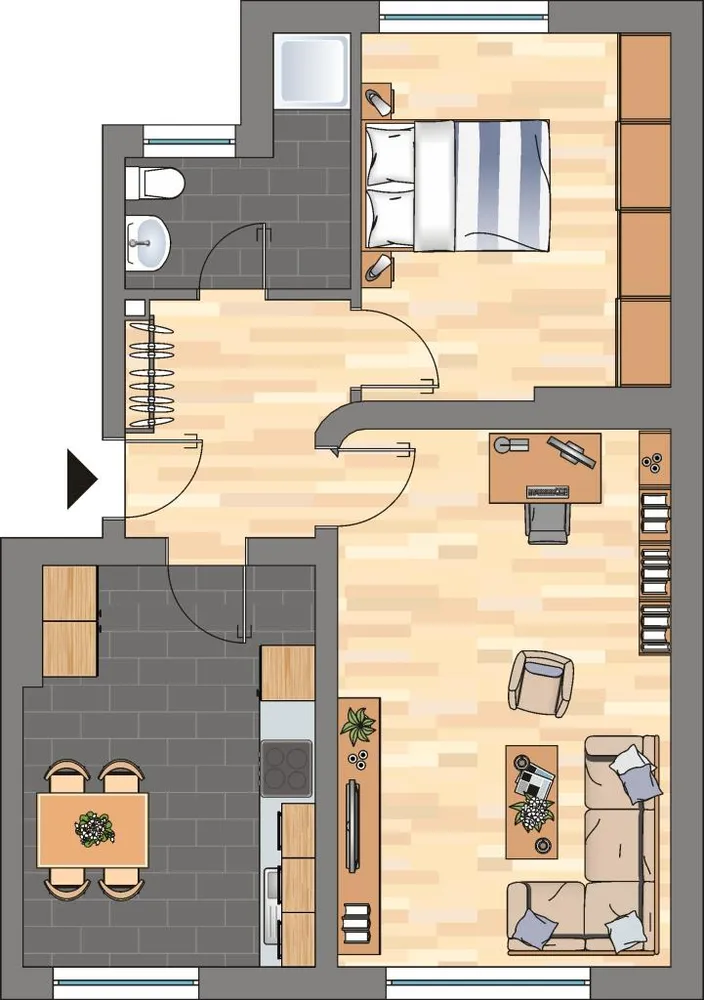 2 Zimmer Wohnung mit 55 m² in Kiel – Bild 6