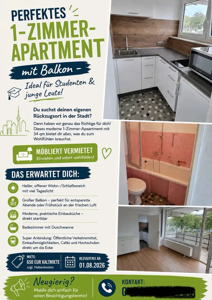 Studio mit 38 m² in Neuss – Bild 10