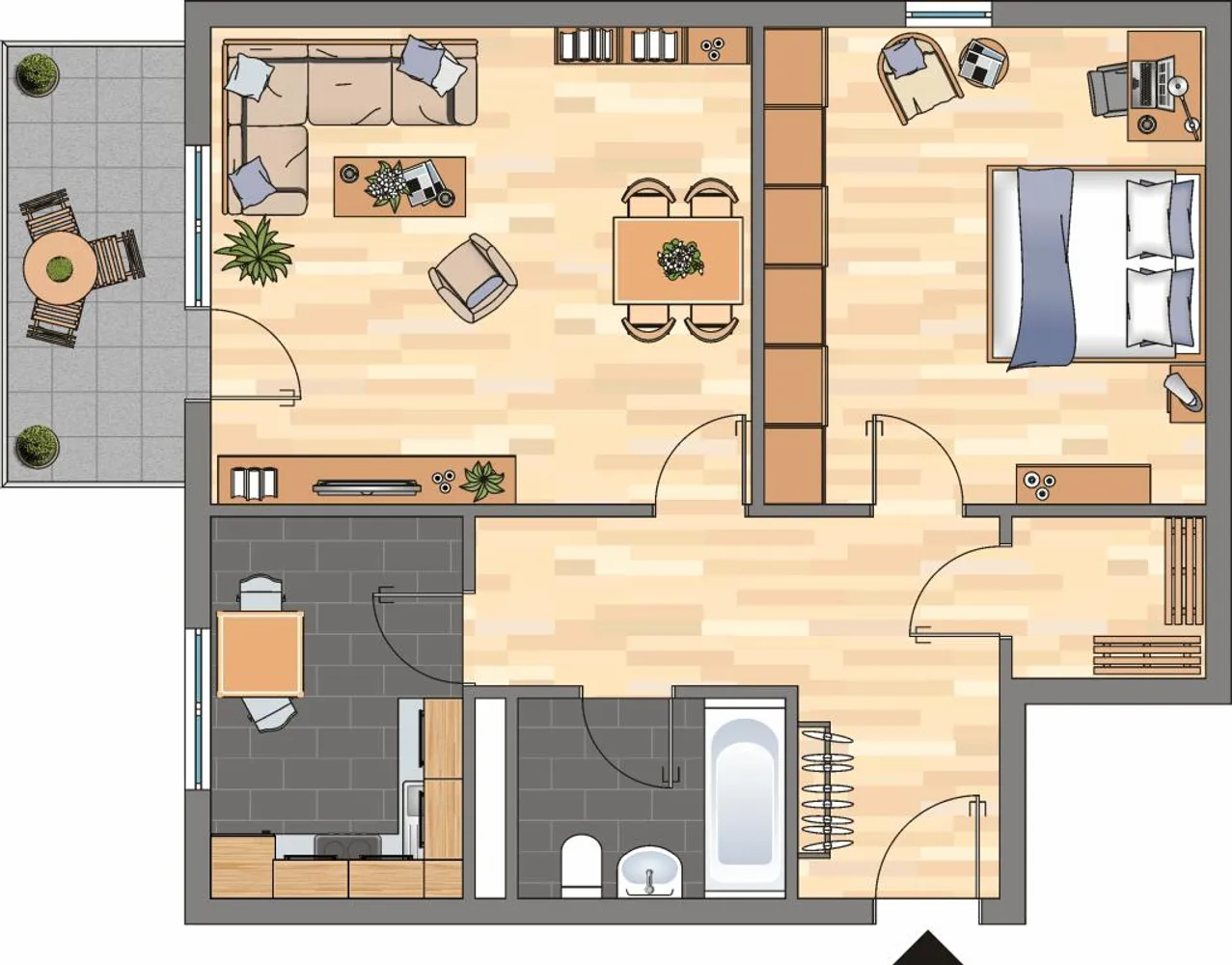 2 Zimmer Wohnung mit 55 m² in Siegen – Bild 4