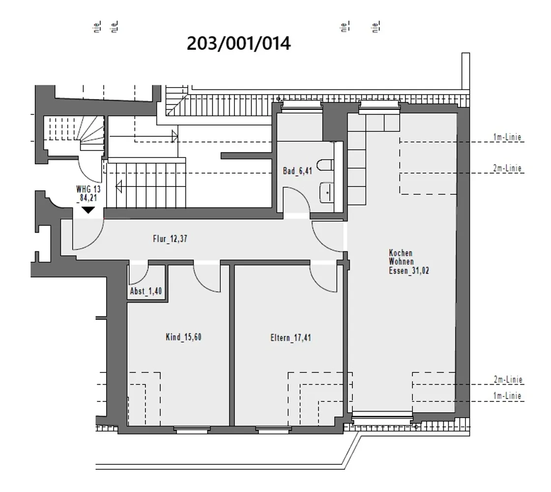 3 Zimmer Wohnung mit 84 m² in Hagen – Bild 2