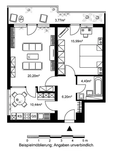 2 Zimmer Wohnung mit 61 m² in Frankfurt am Main – Bild 6