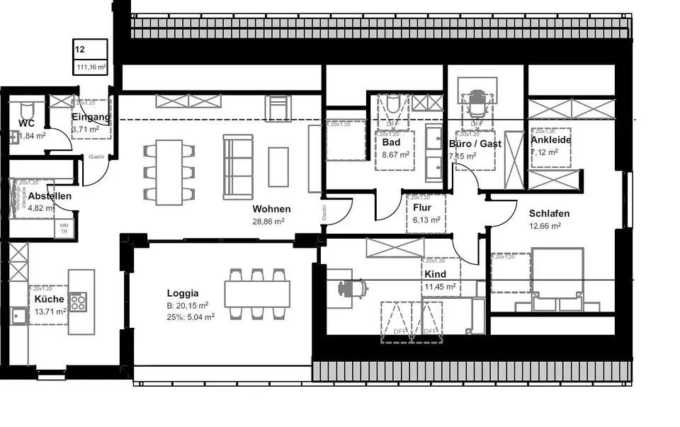 4 Zimmer Wohnung mit 111 m² in Nordhorn – Bild 5