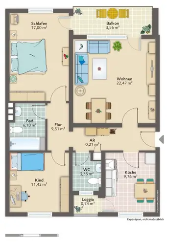3 Zimmer Wohnung mit 83 m² in Bremen – Bild 11