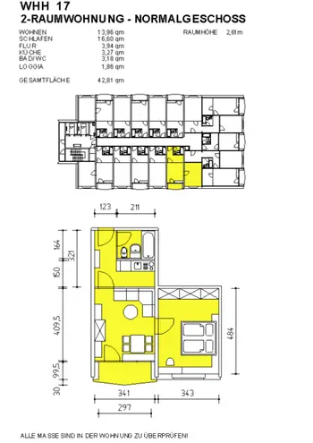 2 Zimmer Wohnung mit 43 m² in Dresden – Bild 2