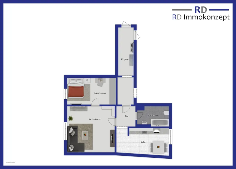 2 Zimmer Wohnung mit 42 m² in Weimar – Bild 10