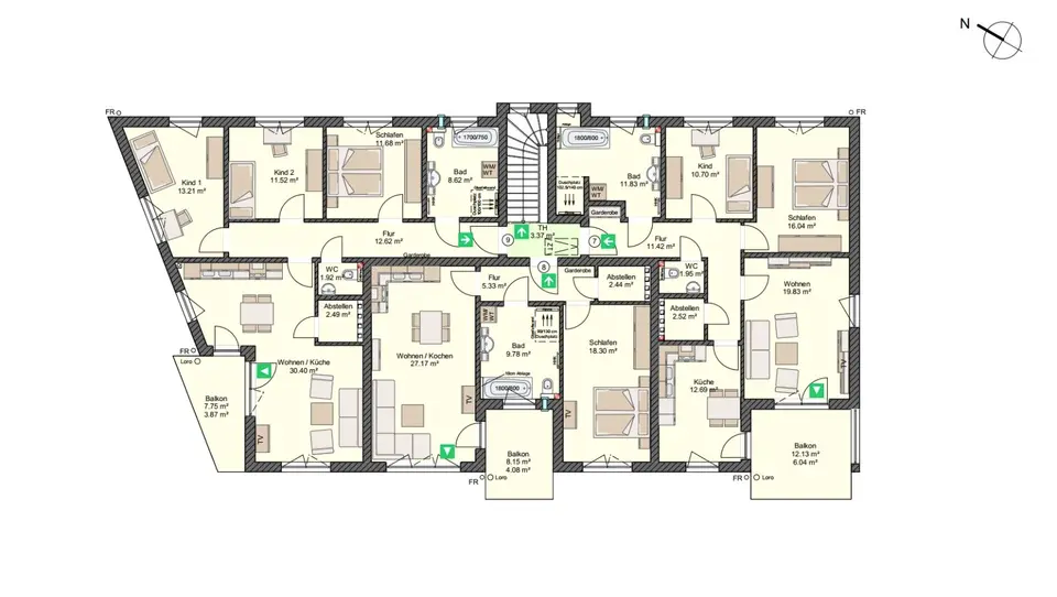 2 Zimmer Wohnung mit 68 m² in Stralsund – Bild 10