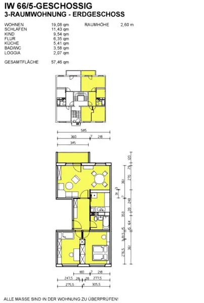 3 Zimmer Wohnung mit 57 m² in Dresden – Bild 5